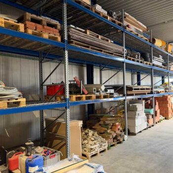palletrek db-storage bij WEM renovatie in Kruibeke